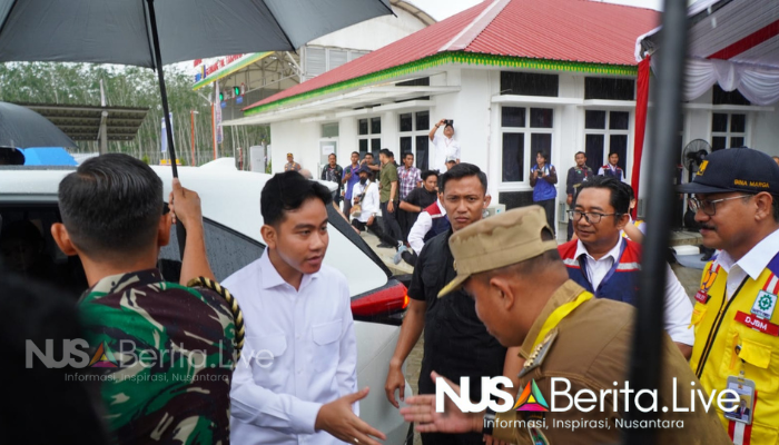 Wapres Gibran Tinjau Gerbang Tol Tanjung Pura Didampingi Pj. Bupati Langkat - Pastikan Kelancaran Nataru - Nusaberita.live