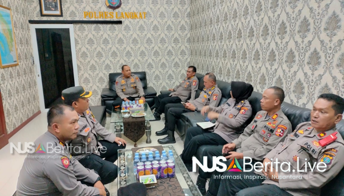 vTim Supervisi Mabes Polri lakukan Pengecekan Operasi Lilin Toba 2024 di Polres Langkat -Nusaberita.live