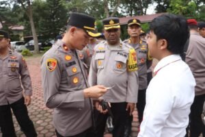 Kapolres Langkat Pimpin Pemeriksaan Senjata Api, Tegaskan Integritas dan Profesionalisme Polri- Nusaberita.live