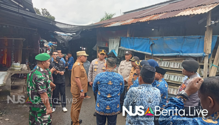 Kapolres Langkat- Pj Bupati- dan Dandim 0203 Sidak Pasar untuk Pastikan Ketersediaan Sembako Jelang Natal dan Tahun Baru-Nusaberita.live