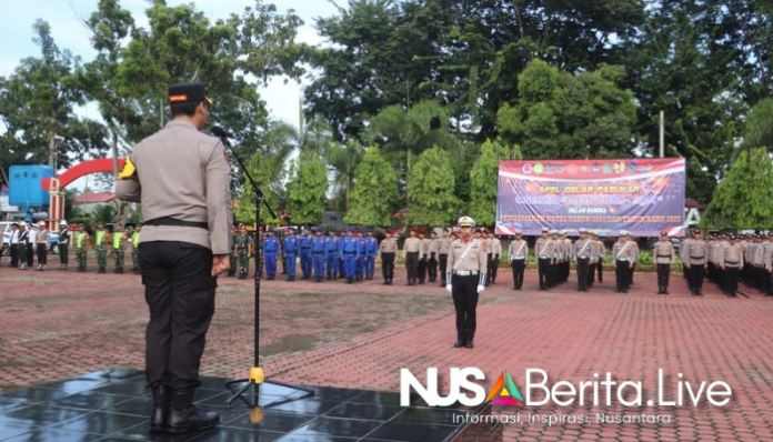 Polres Langkat Siap Amankan Natal dan Tahun Baru: Apel Gelar Pasukan Operasi Lilin Toba 2024 - Nusaberita
