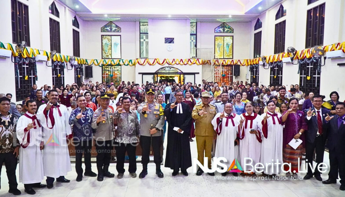 Pj. Bupati Langkat bersama Kapolres Tinjau Gereja di Stabat, Pastikan Malam Ibadah Natal Aman-nusaberita.live