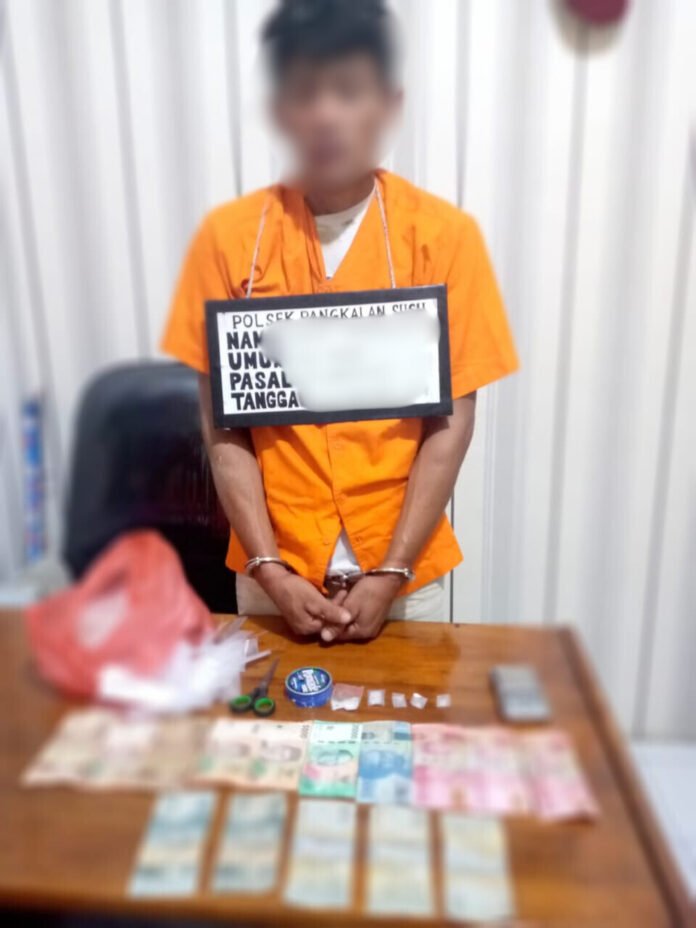 Polsek Pangkalan Susu Tangkap. RST (36 ) Pelaku Tindak Pidana Narkotika Jenis Sabu - Nusaberita.live