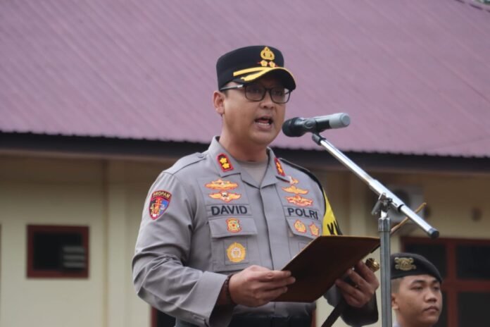 Pimpin Upacara Bendera Bulanan Ini Pesan Kapolres Langkat - Nusaberita