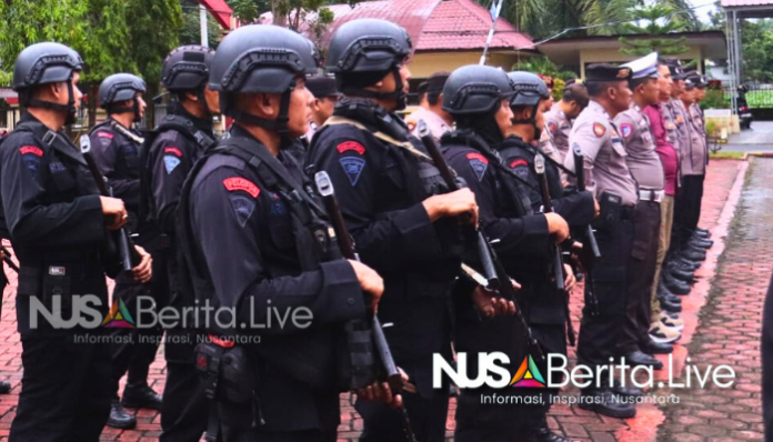 Apel Persiapan Pengamanan Ibadah Malam Natal 2024, Polres Langkat Amankan 76 Gereja Prioritas - Nusaberita.live