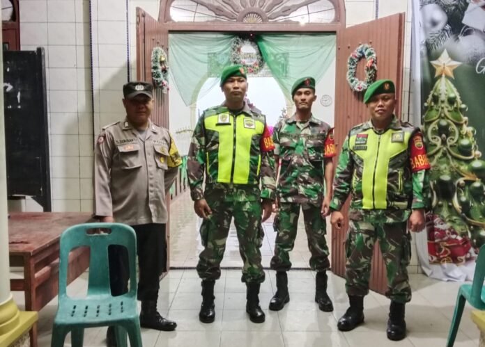 Polres Langkat Turunkan Personel Amankan Ibadah Malam Tahun Baru 2024 di Gereja-gereja